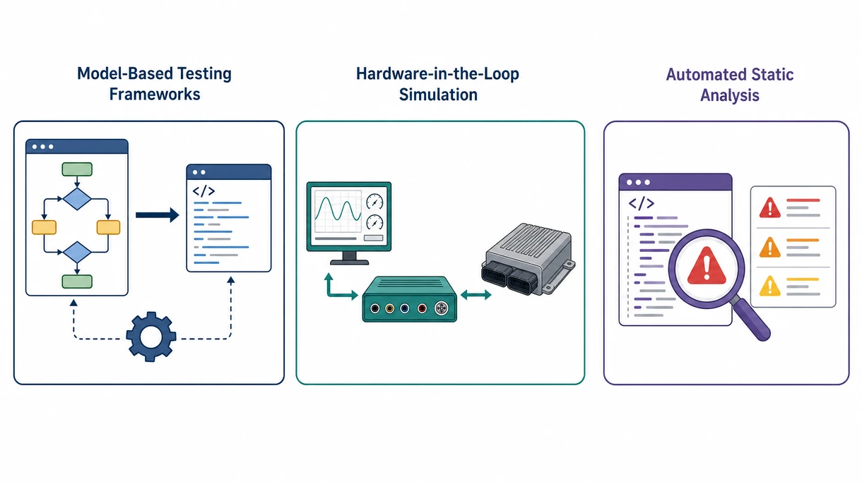 Детальный вид экрана с анализом детерминированных временных характеристик и автоматическим сопоставлением требований в испытательном программном обеспечении аэрокосмического класса.
