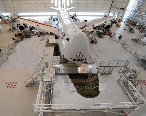 Док для обслуживания для самолета - CTI SYSTEMS S.A. - для хвостовой части машины / для носовой части машины / для крыльев