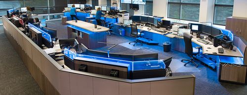 Пульт управления воздушным движением несколько мест - Dispatch III - EVANS AIRPORT SOLUTIONS | NKI - изогнутый / без ящика для хранения / для командно-диспетчерского пункта