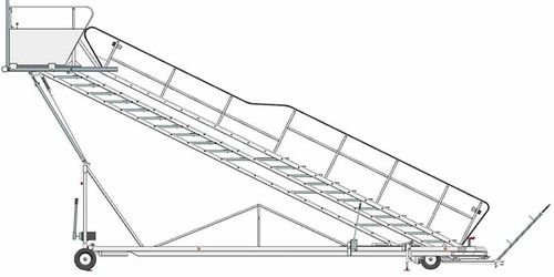 Лестница для посадки на судно - MSA series - FRANKE-AEROTEC GMBH - мобильная / для самолета