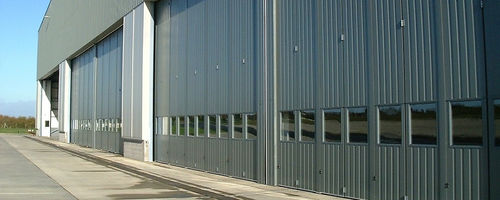 Промышленный ворота для ангара - 400-FBR - JEWERS DOORS - раздвижной / складной / для самолета