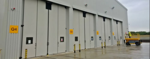 Складной ворота для ангара - SWT-SEW - JEWERS DOORS - промышленный / автоматический