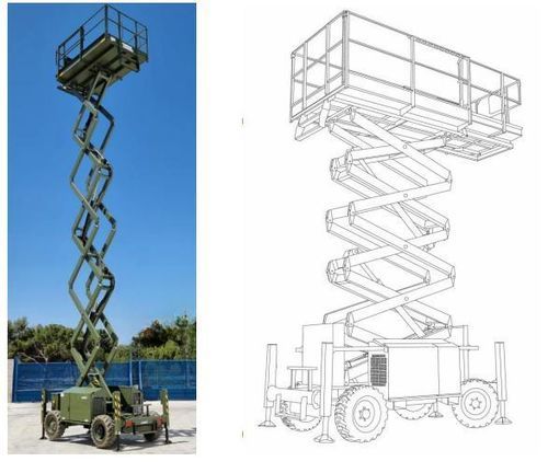 Подъемная платформа для технического обслуживания - 2052.65 - LANGA INDUSTRIAL - ножничная / для аэропорта
