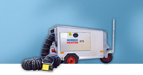 Буксируемая установка предварительного кондиционирования воздуха - E75 - NORDIC HEATER AB - электрическая / для самолета / для взлетно-посадочной полосы
