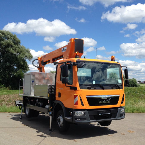 Рабочая подъемная платформа - GSR E180TJ COMFORT - ROTHLEHNER ARBEITSBÜHNEN GMBH - для технического обслуживания / со стойкой / телескопическая