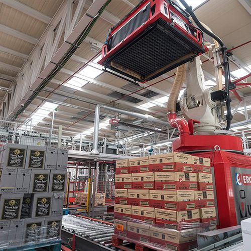 Роботизированная ячейка для палетирования - De - ULMA HANDLING SYSTEMS - для разгрузочно-погрузочных работ / для аэронавтики / автоматическая