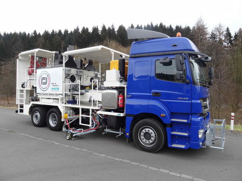 Разметочная машина на грузовике - WTE 3200 - Winter Markiertechnik GmbH - для термопластмассы / для взлетно-посадочной полосы