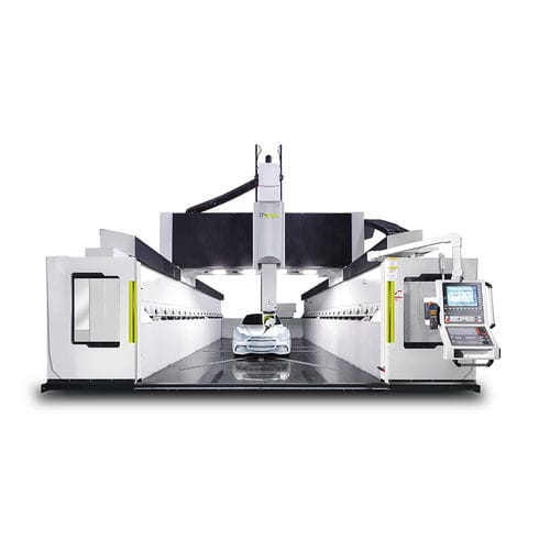 Обрабатывающий центр 5 осей - G series - APEC CNC - с вращающимся шпинделем / для авиационно-космической промышленности / с рамой