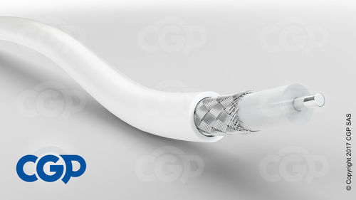 Кабель для самолета - COAXTHERM® W5BA5 50 OHMS - CGP - Cables for Global Performance - для передачи данных / коаксиальный / бронированный