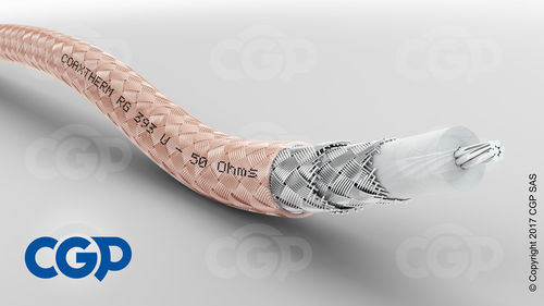 Кабель для самолета - COAXTHERM® RG393U - CGP - Cables for Global Performance - для передачи данных / коаксиальный / бронированный
