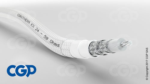 Кабель для самолета - COAXTHERM® KX24 - CGP - Cables for Global Performance - для передачи данных / коаксиальный / бронированный