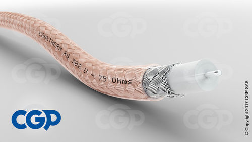 Кабель для самолета - COAXTHERM® RG302U - CGP - Cables for Global Performance - для передачи данных / коаксиальный / бронированный