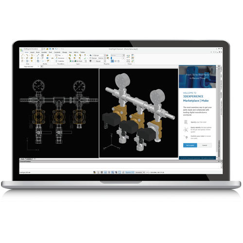 Программное обеспечение CAO - DraftSight® - DASSAULT SYSTEMES - для моделирования / для аэронавтики / 3D
