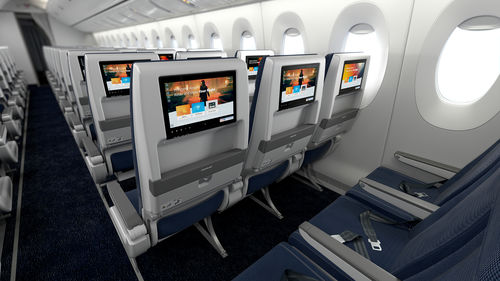 Экран для кабины самолета для развлечений в полете - ECONOMY CLASS - PANASONIC AVIONICS CORPORATION - сенсорный / HD