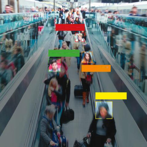 Стойка регистрации с устройством считывания посадочных талонов - Augmented Vision - IDEMIA - с камерой биометрической идентификации и распознавания лиц / напольная / для аэропорта
