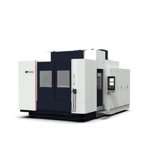 Обрабатывающий центр 5 осей - BA W08 series - SCHWAEBISCHE WERKZEUGMASCHINEN GMBH - горизонтальный / для аэронавтики / ЧПУ