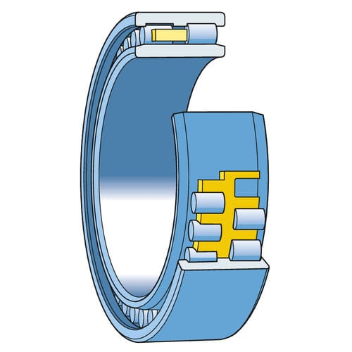 Роликовый цилиндрический подшипник - SKF AEROSPACE - двухрядный / для высокой нагрузки / для большой скорости