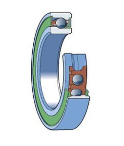 Шариковый подшипник - W series - SKF AEROSPACE - с наклонным контактом / герметичный / для большой скорости