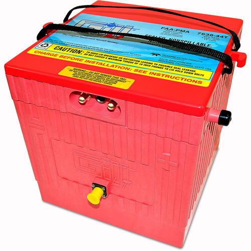 Аккумулятор для самолета - 7638-44T - Gill Electric Company - свинцово-кислотный / VRLA / 24 В