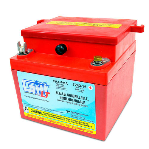 Аккумулятор для самолета - 7243-16 - Gill Electric Company - VRLA / 24 В