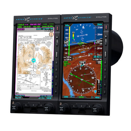 MFD для самолета - EVOLUTION 1500 MAX - Aspen Avionics, Inc. - LCD