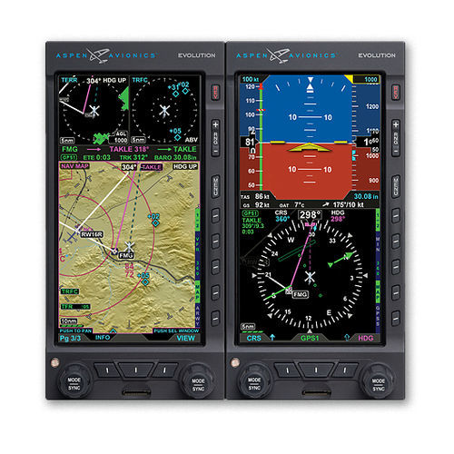 PFD для вертолета - EVOLUTION 1500H - Aspen Avionics, Inc. - многофункциональный дисплей