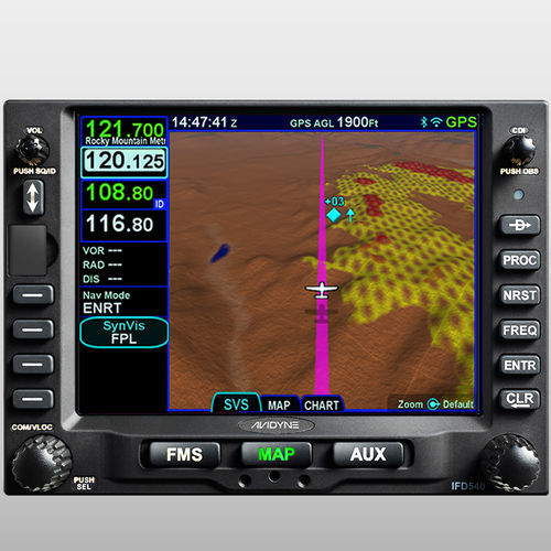 NAV/COM GPS - IFD540 - Avidyne - крепление на панели / для самолета / для вертолета