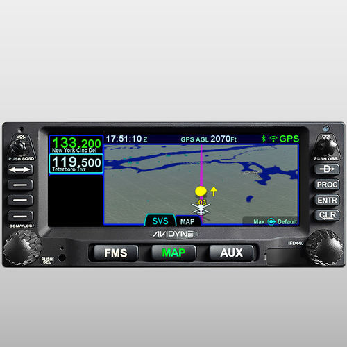 NAV/COM GPS - IFD440 - Avidyne - крепление на панели / для самолета / для вертолета
