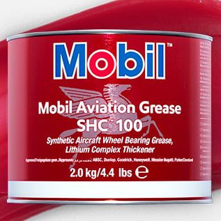 Жир для подшипника - Mobil™ Aviation Grease SHC™ 100 - ExxonMobil - для смазки / для самолета / для зубчатых передач