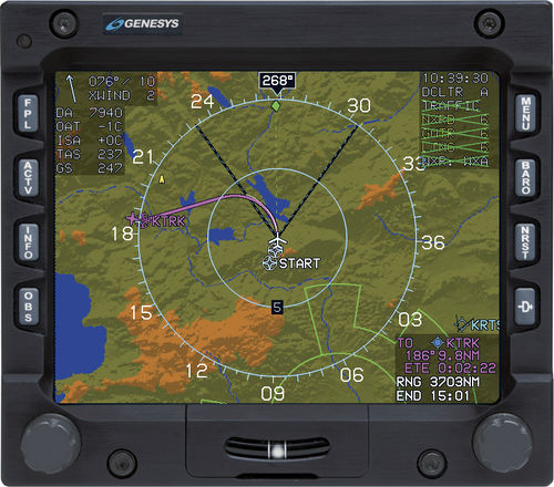 EFIS MFD - IDU-450 - Genesys Aerosystems - PFD / для самолета / метеорологическая