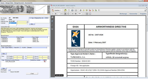 Программное обеспечение для управления - DM - LTB400 Aviation Software GmbH - испытательное / для статистического анализа / для технического обслуживания