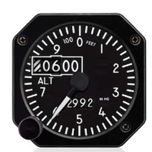 Аналоговый альтиметр - MD215 - Mid-Continent Instruments & Avionics, Inc. - в футах или метрах / 2 дюйма / для самолета