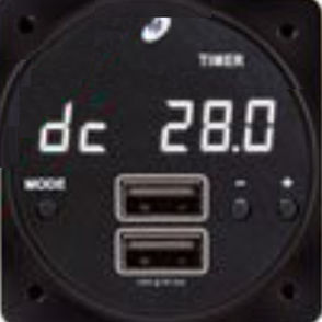 Настенные часы для летательного аппарата - 6420093-4 - Mid-Continent Instruments & Avionics, Inc. - цифровой