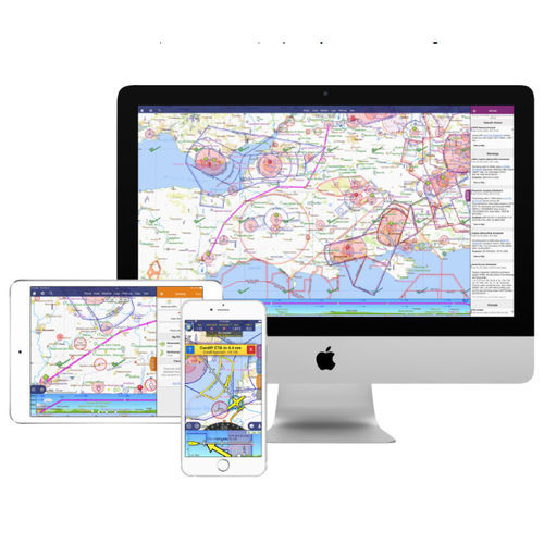 Программное обеспечение для планирования полета - SkyDemon - GPS / воздухоплавательное / для iPad