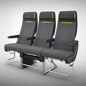 Сидение для салона самолета - CL3710 - RECARO Aircraft Seating GmbH & Co. KG - для эконом-класса / с подлокотниками / со встроенным экраном