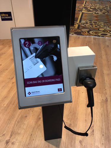 Система регистрации багажа самообслуживание - Drop.Go C - Materna IPS - с принтером / с регистратором / для аэропорта