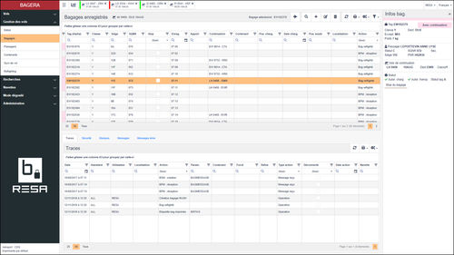 Программное обеспечение для обработки багажа - BAGERA BRTS - RESA Airport Data Systems - для обеспечения безопасности / качества / для отслеживания багажа