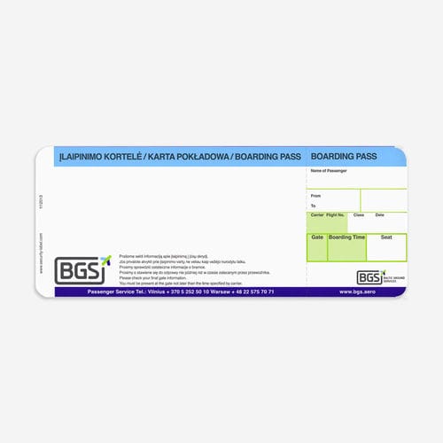Посадочный талон - SECURITY LABEL GmbH
