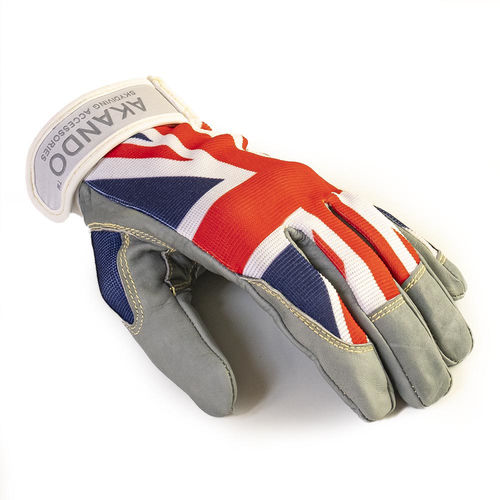 Перчатки для парашютизма - Ultimate Union Jack - Akando skydiving accessories - Sorano - дышащая / с ладонью из кожи