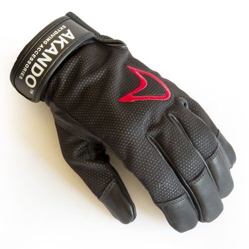Перчатки для парашютизма - Windstopper  - Akando skydiving accessories - Sorano - с ладонью из кожи