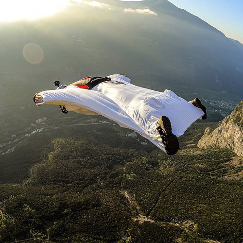 Костюм вингсьют - BARRACUDA 4 ® - Intrudair Skydive & Base Gear - унисекс / синий / серый
