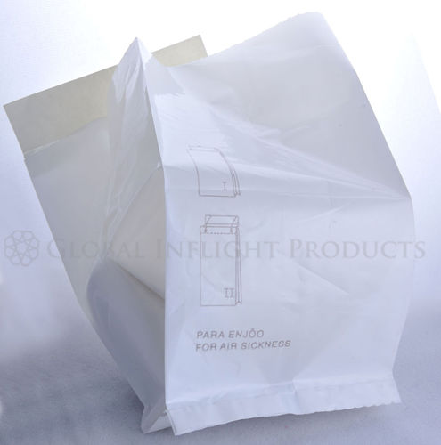 Пакет для рвотных масс для самолета - Pinched Bottom - Global Inflight Products - из бумаги