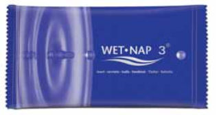 Освежающая салфетка для пассажирского самолета - Wet-Nap® 3  - Wet-Nap Europe bvba