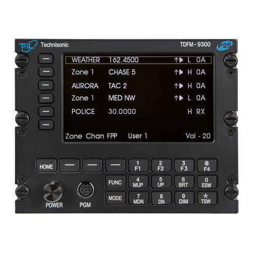 Аудиопанель AM - TDFM-9300  - Technisonic Industries Ltd. - UHF / VHF / для самолета