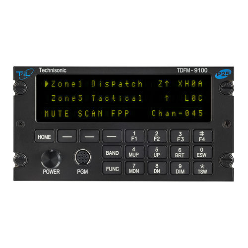 Аудиопанель UHF - TDFM-9100 - Technisonic Industries Ltd. - VHF / для самолета / встроенная