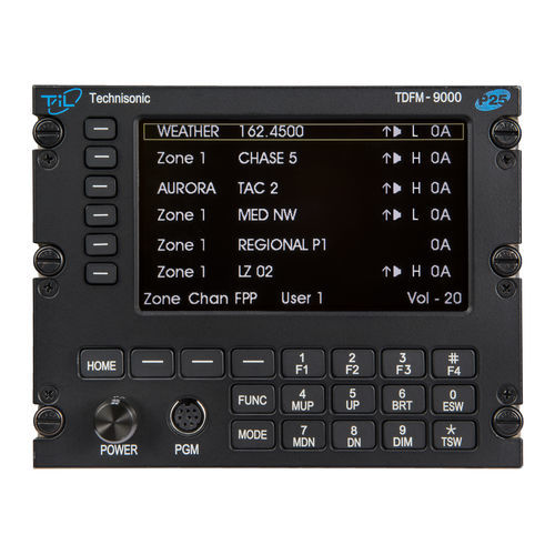 Аудиопанель AM - TDFM-9000  - Technisonic Industries Ltd. - UHF / VHF / для самолета