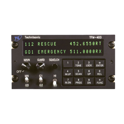 Аудиопанель UHF - TFM-403  - Technisonic Industries Ltd. - для самолета / крепление на панели