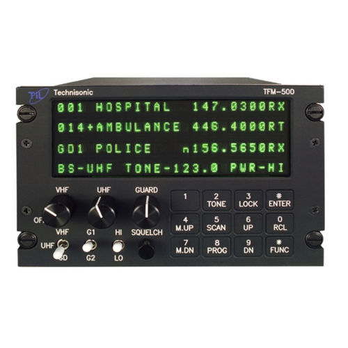 Аудиопанель VHF - TFM-500  - Technisonic Industries Ltd. - UHF / для самолета / крепление на панели