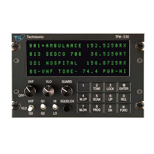 Аудиопанель VHF - TFM-530  - Technisonic Industries Ltd. - для самолета / крепление на панели