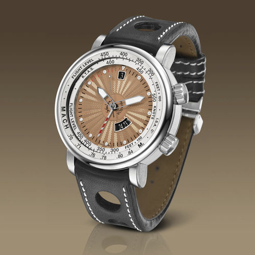 Наручные часы авиаторы - AVIATOR III - YESLAM GENEVE - с расчетом скорости Маха